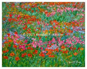 Blue Ridge Parkway Artist is Pleased to sell Another Wildflower painting and Grow Some potatoes...